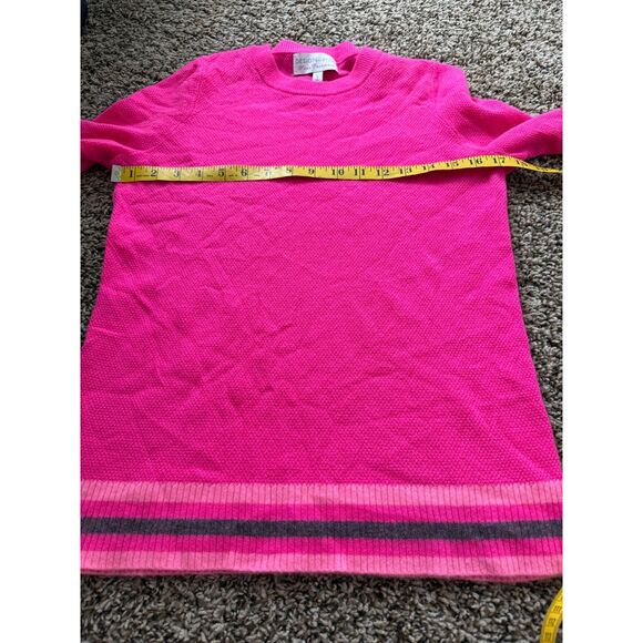 Design History Pink Cashmere Sweater Womens Sz S Flare Sleeve Quiet Luxury - Picture 7 of 9